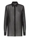 PHILIPP PLEIN SILK SHIRT LUREX WITH CRYSTALS