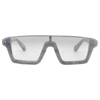 Pre-owned Philipp Plein Silver Gradient Browline Unisex Sunglasses Spp006m 890x 98