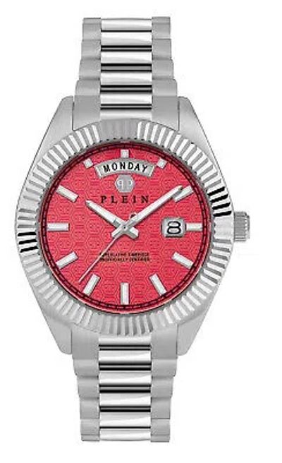 Pre-owned Philipp Plein Silver Mens Analogue Watch Date Superlative Gent Pwpna0224