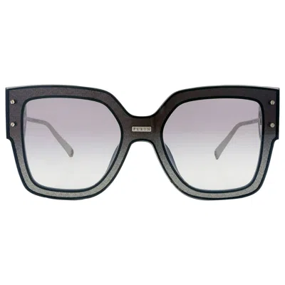 Philipp Plein Silver Mirror Square Ladies Sunglasses Spp041m Z42x 99 In Gray