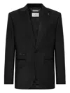 Philipp Plein Wool Blazer Lord Fit With Crystals Gothic Plein