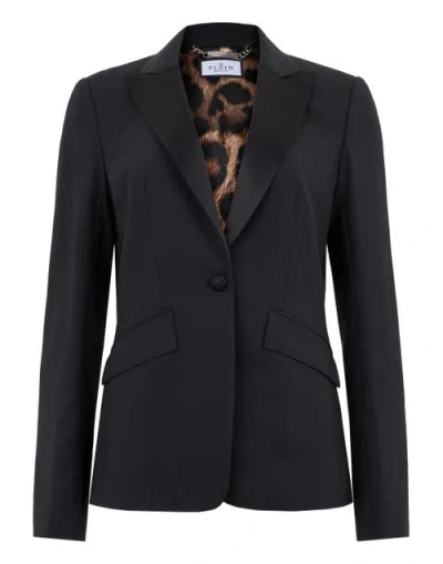 Philipp Plein Single Breasted Fit Blazer Skull Women In Black