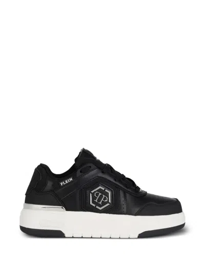 Philipp Plein Runner Hexagon Predator Lace-up Sneakers In Black