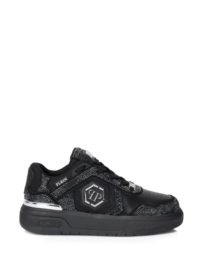 Philipp Plein Sk8r Rhinestone Low-top Sneakers In Multi