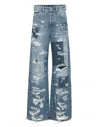 Philipp Plein Skater Fit Row Denim Trousers Studs