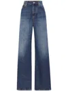 Philipp Plein Skater High-rise Wide-leg Jeans In Blue