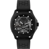 Philipp Plein Men's Automatic Skeleton Spectre Black Silicone Strap Watch 42mm