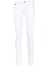 Philipp Plein High-rise Skinny-cut Jeans In White