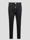 Philipp Plein Hexagon Low-rise Slim-cut Jeans In Black