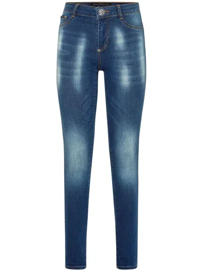 Philipp Plein Skinny Jeans In Blue