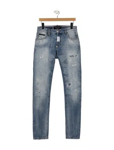 Pre-owned Philipp Plein Skinny Jeans In Blue
