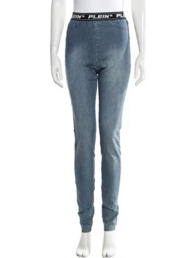 Pre-owned Philipp Plein Skinny Leg Pants W/ Tags In Blue