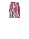 Philipp Plein Fuchsia Cotton Mini Skirt With Unique Lace-up Detail In Fuchsia