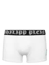 Philipp Plein Skull & Bones Embroidered Briefs In White