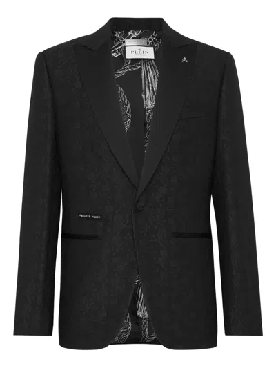 Philipp Plein Skull&bones Jacquard Blazer