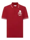 Philipp Plein Skull-and-bones Polo Shirt In Red