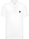 Philipp Plein Skull Pattern Short-sleeved Polo Shirt In White