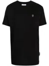 Philipp Plein Skull&bones-print Cotton T-shirt In Black
