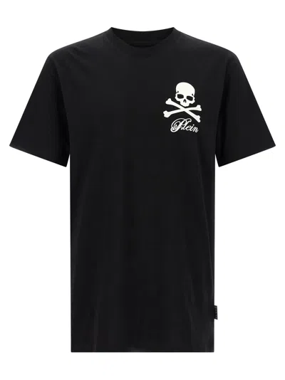 PHILIPP PLEIN SKULL & BONES PRINT T-SHIRT