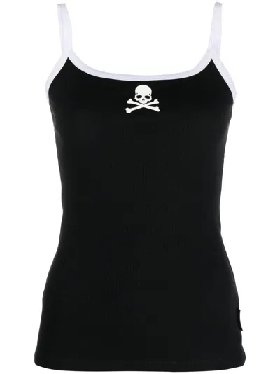Philipp Plein Skull-print Tank Top In Black