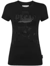 Philipp Plein Skull & Bones T-shirt In Black