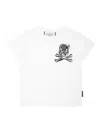 Philipp Plein Skull&bones T-shirt In White