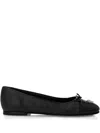 Philipp Plein Skull Ballet Flats In Black