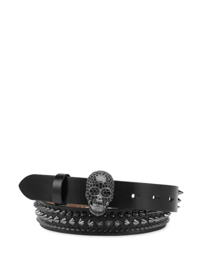 Philipp Plein Skull Belt In Black