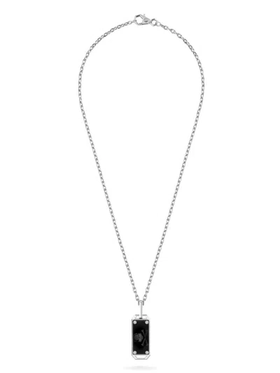 Philipp Plein Skull Bone Necklace In Metallic