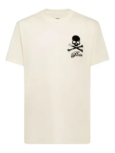 Philipp Plein Skull Bones-print T-shirt In White
