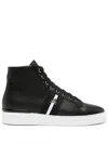 Philipp Plein Skull-charm Leather Sneakers In Black