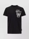 Philipp Plein Crew Neck T-shirt With Print In Black