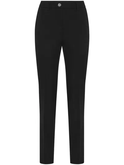 PHILIPP PLEIN SKULL-DETAIL SLIM-FIT TROUSERS