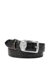 Philipp Plein Skull-embellished-buckle Belt In Black