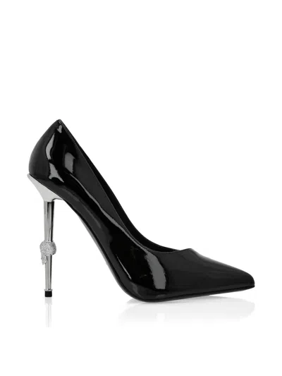 Philipp Plein Skull Heel Pumps In Black
