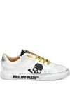Philipp Plein Skull Leather Low-top Trainers In Multi