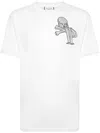 Philipp Plein Skull Logo Cotton T-shirt In White