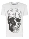 Philipp Plein Skull-print Round-neck T-shirt In White