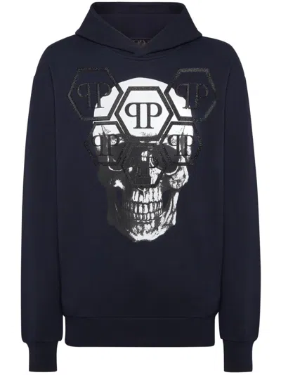 Philipp Plein Hoodie Sweatshirt Ls Skull In Black