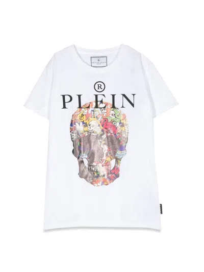 Philipp Plein Skull Maxi T-shirt In White