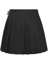 Philipp Plein Skull Pleated Mini Skirt In Black