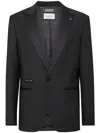 Philipp Plein Lurex Blazer Lord Fit Sartorial In Black
