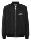 Philipp Plein Skull-print Bomber Jacket In Black