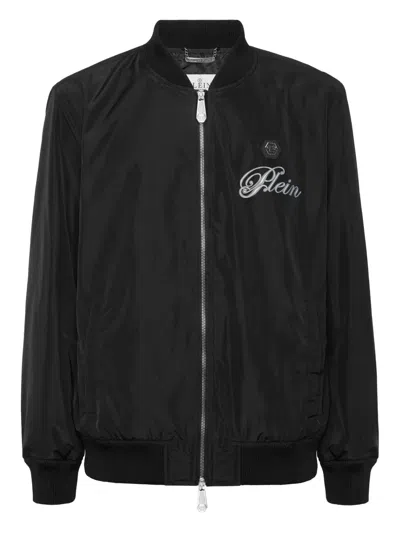 Philipp Plein Skull-print Bomber Jacket In Black