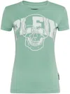 Philipp Plein Skull-print Cotton T-shirt In Green