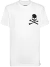 Philipp Plein Skull&bones White Cotton T-shirt In White