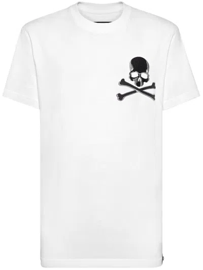 PHILIPP PLEIN SKULL-PRINT COTTON T-SHIRT