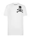 Philipp Plein Skull&bones White Cotton T-shirt In White