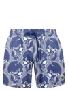 Philipp Plein Skull-print Swim Shorts In 14 Dark Blue
