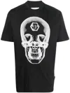 Philipp Plein Skull Print T-shirt In Schwarz